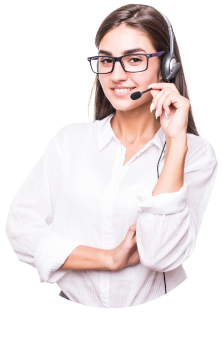 Women attending phone